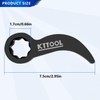 KTTOOL Pry Bar Wrench Adaptor Head, Crowbar Adapter Head Tool,