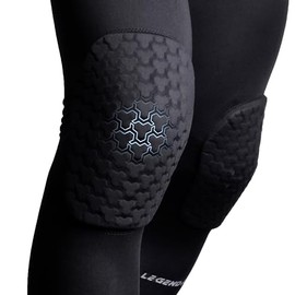 Basketball Long Knee Pads for Kids Youth Adults Padded Compression Leg Sleeves for Volleyball Football 1 Pair