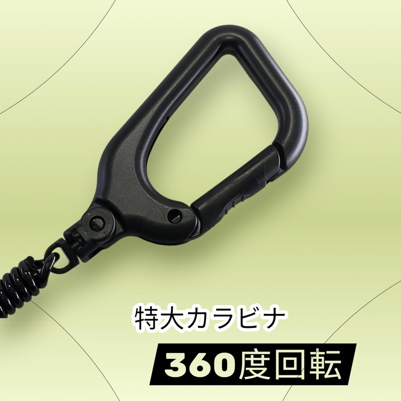 BeyonMind Key Pass Case, Lost Prevention, Expandable Strap, Carabiner Big/Fall