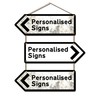 Personalied Stackable Metal UK Direction Arrow Signs | Custom Printed