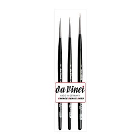 Da Vinci Kolinsky Red Sable Paintbrush Series 36 Set 0, 0/2, 0/3