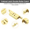 sourcing map 2Pcs Cabinet Latch Double Roller Catch, Lock Stop