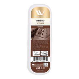 WBM Care Premium Quality Brown Shoe Shine Sponge,Shining Luxury Leather, Shoe Cleaner