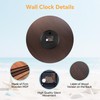 Toudorp 14 Inch Coastal Ocean Wall Clock with Seashell Design