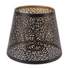 Lampshade, Black E26-E27 Metal Lampshade Cover Iron with Inner Gold