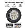 XtraGlow Dual Revolution 2.5" Round 13LEDs Amber Clearance Side Marker