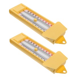 Vaguelly 2pcs Indoor Thermometer Accurate Measurement for Home and Greenhouse High Durability Easy Installation Reliable Material Celsius Fahrenheit Display