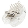 Heart Shaped Thumb Piano Mini Portable Transparent Crystal 8 Keys