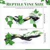 Quxddy 2Pcs Reptile Corner Branch, Reptile Climbing Decor Snake Climbing