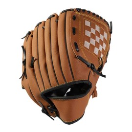 YOASONEK Baseball Glove, Softball Mitt,Catcher's Glove, Comfortable Baseball Mitt and Baseball Set, for Kids Youth Adults Sports and Contest, Left Hand Glove, Right Hand Throw (12.5 Inch, Brown)