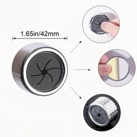 KKSMETIS Toallero de Cocina, 8 Ganchos para Toallero de Pared Autoadhesivo, Toallero Redondo de Pared para Baño, Cocina y Hogar, Pared, Armario, Garaje, sin Taladrar