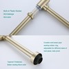 SEABEFORE Brass Round Bottle P-Trap with Pop Up Drain Stopper
