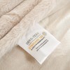 Jolusere Soft Faux Fur Throw Blanket for Couch Beige Faux