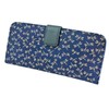 Indenya 2107-14-008 Long Wallet, Bundle, Large, Thin, Deer Leather, Navy
