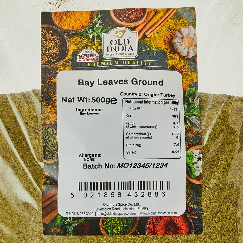 Old India Bay Leaves Ground 500g
