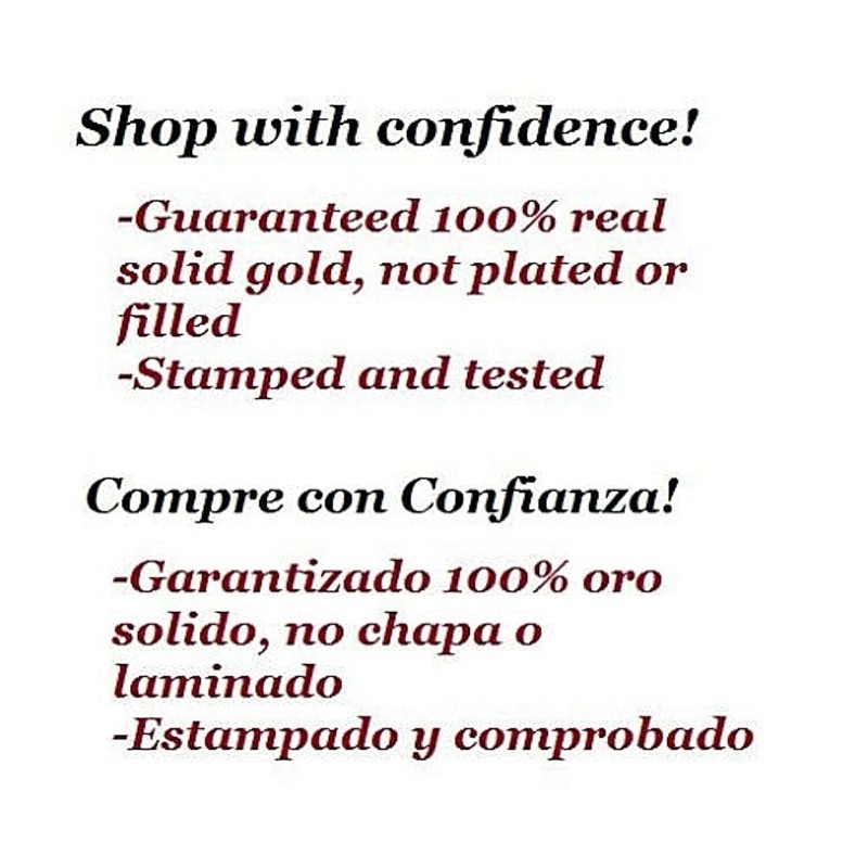 Alex and Elsa 14K Real Gold 3D Half Moon Pendant,