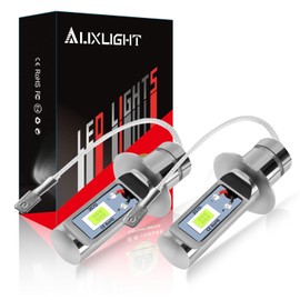 AUXLIGHT H3 H3LL LED Fog Light DRL Bulbs, 3000 Lumens Extremely Bright Bulbs Replacement for Cars, Trucks, Ice Blue