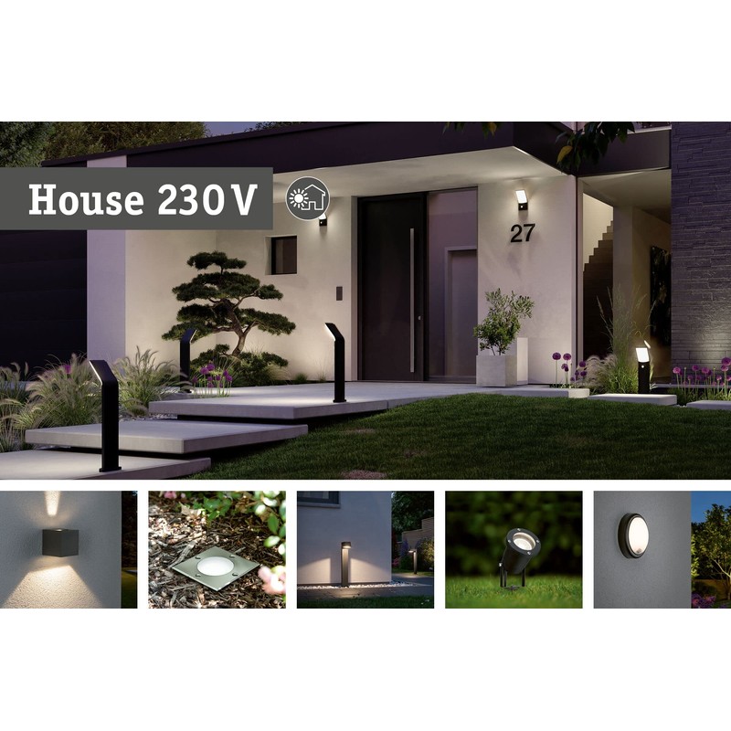 Paulmann 79674 Outdoor Housenumber Transparent Plastic