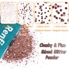 Renfio Rose Gold Chunky Glitter, 3.5 Oz (100g) Metallic PET