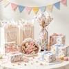 100 Sheets 20x14 Inch Floral Tissue Paper for Bouquets and
