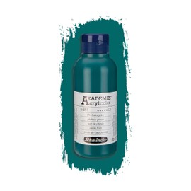 Schmincke - Akademie Acrylic Colour, Phthalo Green 250 ml, 23551027, Fine Artist Acrylic Paint, Brilliant, Highly Lightfast and Cadmium-Free, for Acrylic Painting, Mixed Media