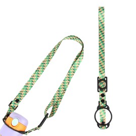 FainFun Water Bottle Shoulder Strap, Water Bottle Carry Strap, Adjustable, Bottle Strap for Hanging for Adults, Children, Baby, Carry Strap for Drinking Bottles, Portable, for Walking, Hiking, Plaid
