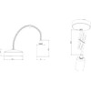 Knightsbridge 1.8m E27 Contemporary Pendant Set - Antique Brass, (8270L)