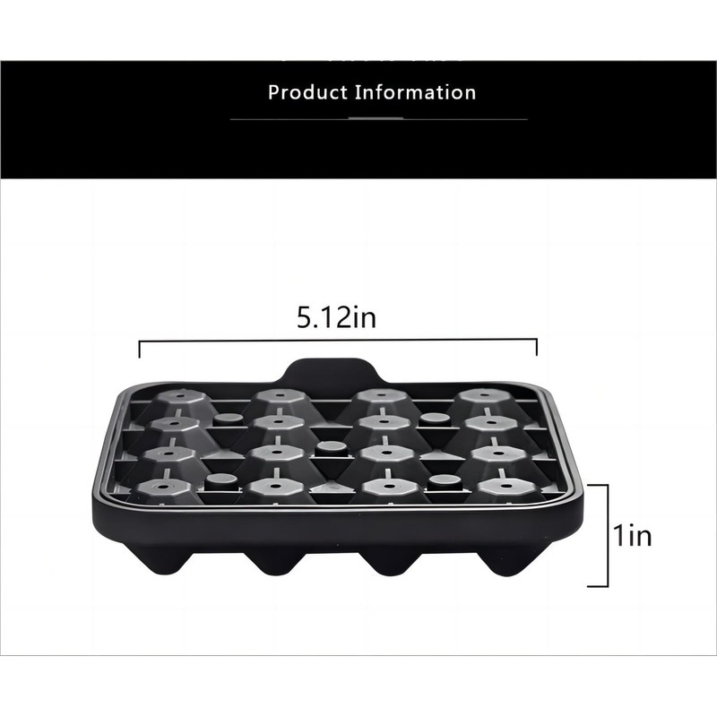 Gwindrise Tiny Diamond Ice Molds Fun Shapes, Silicone Mini Diamond-Shaped