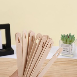20 Pieces Bamboo Tongs Disposable and Collapsible Kitchen Utensils Bread Tongs Salad Tongs Natural for Easy Carry & Storage and Serving Food
