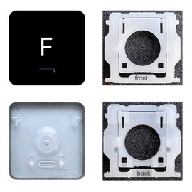 Dolphin.dyl Replacement Individual Key Cap with Hinge for (M1 M2) MacBook Pro A2141 A2251 A2289 A2338 A2442 A2485 MacBook Air A2179 A2337 A2681 (F Key)