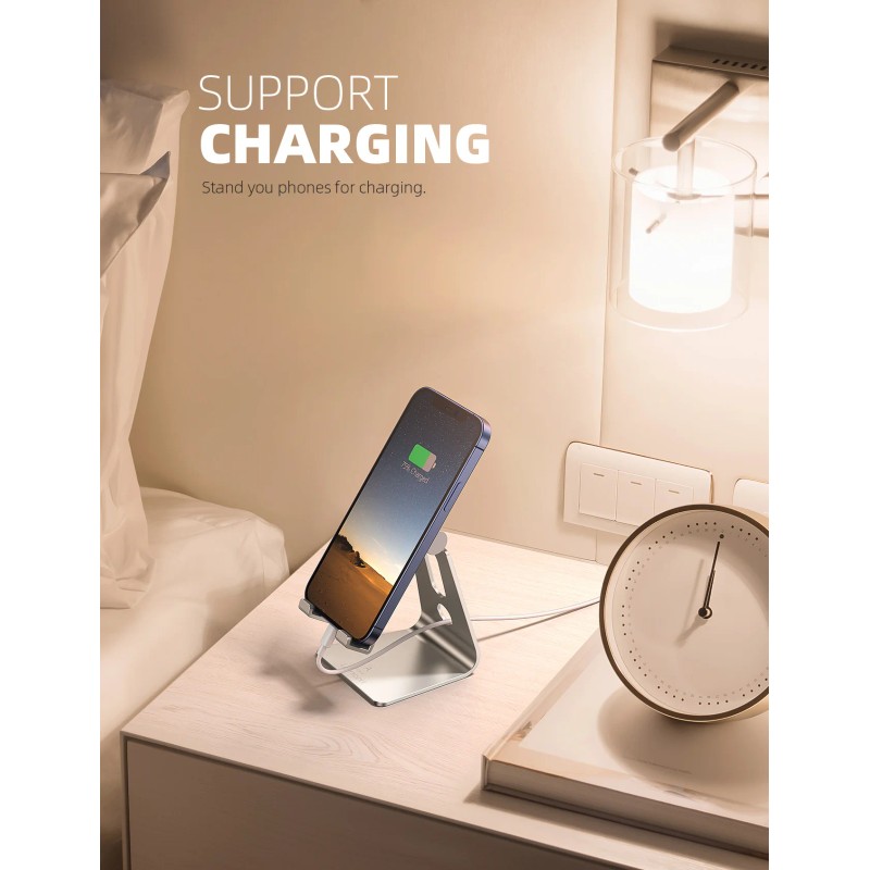 Lamicall A Ultra Thin Aluminum Alloy Phone Stand Adjustable Foldable