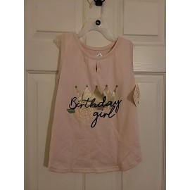 Happy Birthday Pink Tank Top For Girl Dogs Sz L & XL Pls Specify Sz