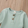 Infant Boys Girls Clothes Set Newborn Baby Romper Hat Ribbed