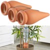 Royal Gardineer Water Dispenser Plants: Set of 6 2-in-1 Terracotta