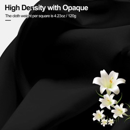 EMART 8.5x10ft Black Photo Backdrop Screen for Photography, Large Negros Drapes Party Background Curtain, Polyester Fabric Sheet Video Studio Portrait Photoshoot