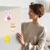12 Pack Easter Day Sticky Note,Cute Cartoon Egg Rabbit Bunny