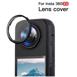 Panorama Objektivschutz für Insta360 X4 | Objektivabdeckungs Zubehör | Kratzfest Anti-Fingerabdruck | 99% Lichtdurchlässigkeit | Kompatibel mit Funktionen 360 und Selfie Stick Invisible