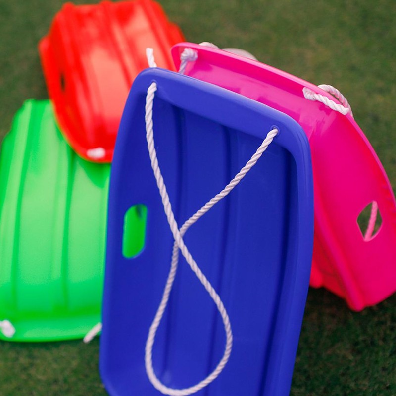 Plastic Winter Toboggan Snow Sled Thicken Durable Sleds for Kids