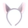 Grey and Pink Mouse Ears Fancy Dress Hair Alice Band