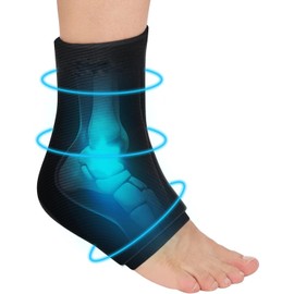 LEIAOLY Ankle Ice Pack Wrap for Swelling, Reusable Ankle Ice Pack for Sprained Ankle Injuries, Cold Therapy Sock Compression, Plantar Fasciitis Relief, Achilles Tendonitis, Sore Feet, Foot & Heel