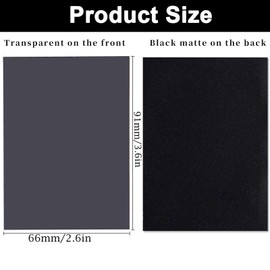 Xinfin 100 Pcs Soft Trading Card Sleeves, 66 x 91mm Clear Standard Soft Card Sleeves for MTG, Trading Card, Magic, Sports Cards, Game Cards - Black