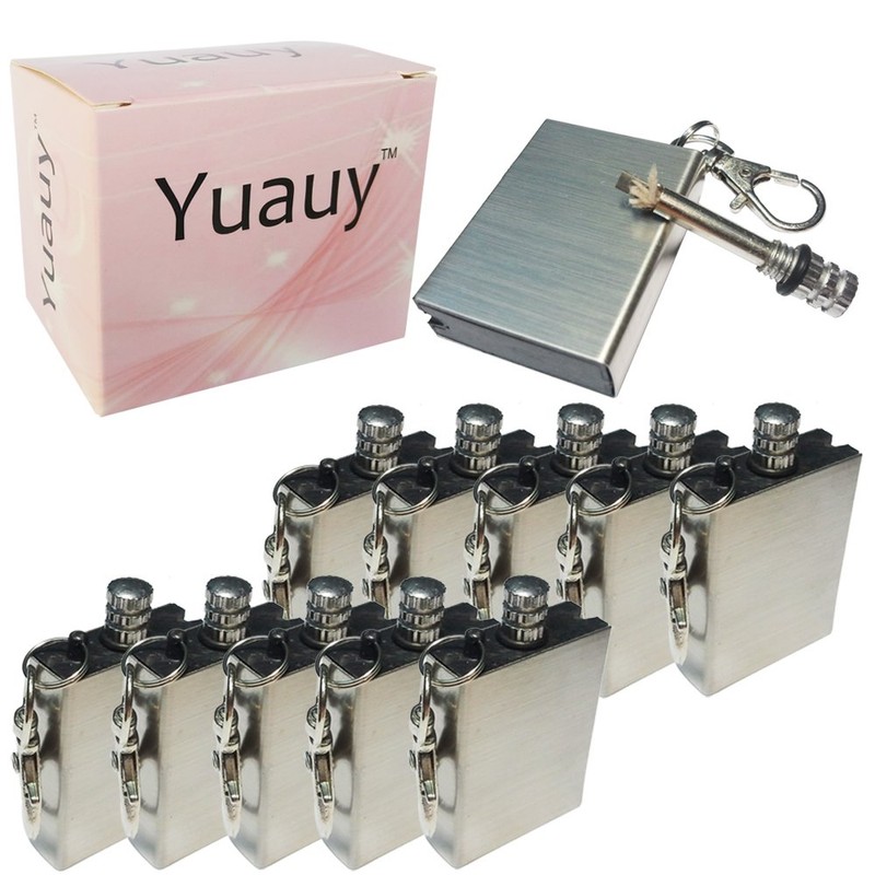 Yuauy 10 Pcs Emergency Hiking Survival Camping Fire Starter Flint