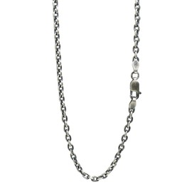 Shinjuku Gin no Kura sv925 Ibushi Azuki Chain, Length 15.7 - 31.5 inches (40 - 80 cm), Width 1.1 - 0.14 inches (2.8 - 3.5 mm), Silver 925 Necklace Chain, Men's, Sterling Silver, No Gemstone