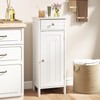 GLACER Floor Storage Cabinet, Multifunctional Bathroom Storage Cabinet with 2