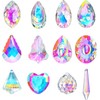 Crystal Prisms Suncatcher Rainbow Hanging Crystal Ornament Pendant for Window
