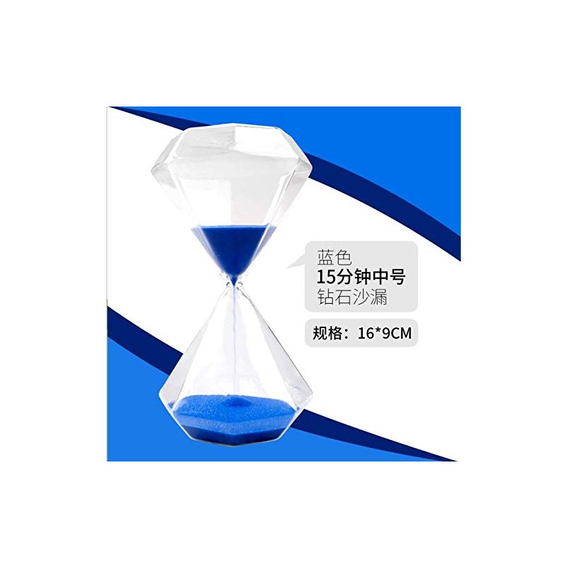 Graces Dawn Diamond Glass Hourglass Sand Timer 60 Minutes with