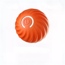Unbranded Viral Bouncing Ball for Dogs Chewy Interactive Dog Toy Long Lasting USB Recharge - Orange, 56 mm (2.2 Inches)
