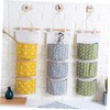 Ciieeo Hanging Storage Organizer Cotton Linen Wall Bag for Clothes