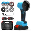 ZFULVO Brushless Cordless Angle Grinder Kit, 28000rpm Mini Electric Angle