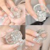 4 Pieces Acrylic Dappen Dish Nail Dapping Dish Nail Powder